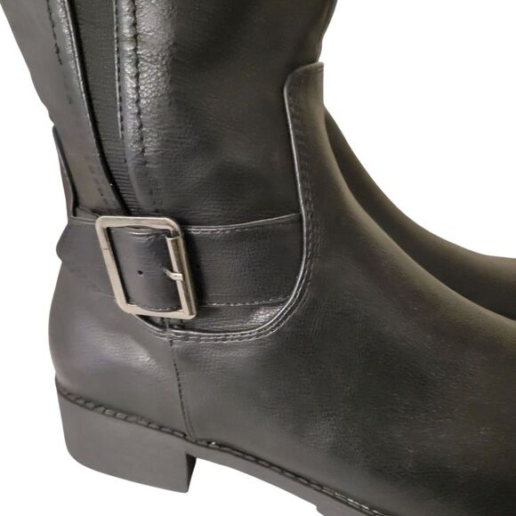 Black Comfortview The Milan Tall Calf Boot Size 11M - Picture 5 of 15
